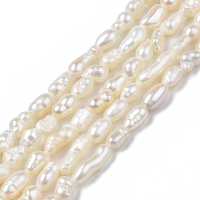 Natural Cultured Freshwater Pearl Beads Strands X-PEAR-N012-02F-1