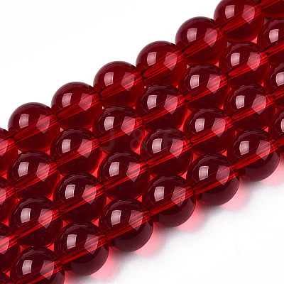 Transparent Glass Beads Strands X-GLAA-T032-T4mm-20-1