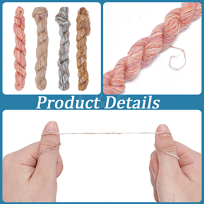 4 Rolls 4 Colors Gradient Mohair Yarn OCOR-CY0004-09A-1