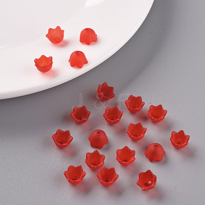 Transparent Acrylic Beads Caps PL543-6-1