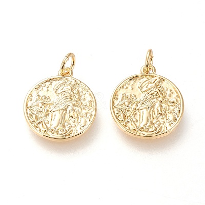 Brass Pendants X-KK-L006-026G-1
