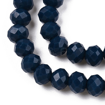 Opaque Solid Color Glass Beads Strands EGLA-A034-P2mm-D16-1