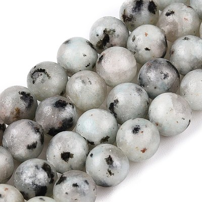 Natural Sesame Jasper/Kiwi Jasper Bead Strands G-R345-6mm-36-1