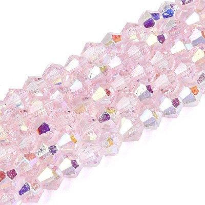 Transparent Glass Beads Strands LS-EGLA-N021-4mm-06-1