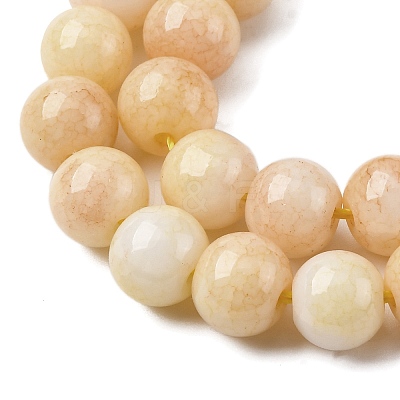 Ombre Effect Dyed Glass Beads Strands X-GLAA-T031-01O-07-1