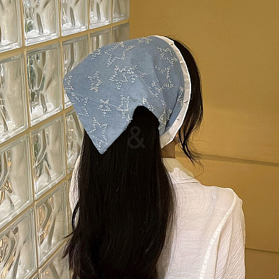 Polyester Triangle Headscarf AJEW-WH20072-72-1