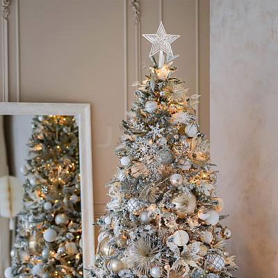 2Pcs 2 Colors Christmas Plastic Big Pendants KY-TA0001-68-1