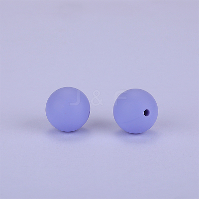 Round Silicone Focal Beads SI-JX0046A-106-1