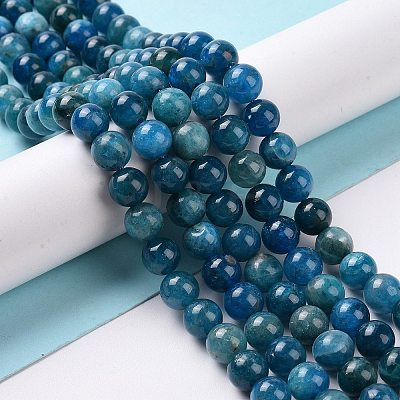 Natural Apatite Beads Strands G-P132-04-8mm-1
