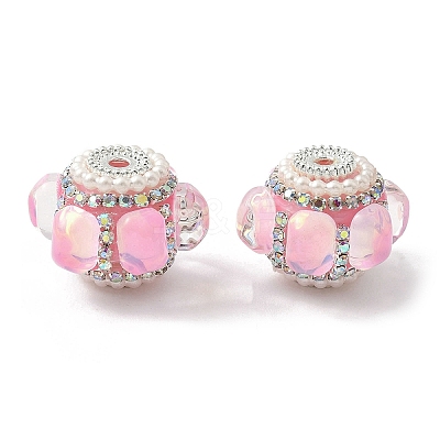 Sparkling Acrylic Rhinestone Beads CLAY-NH0003-01S-01-1