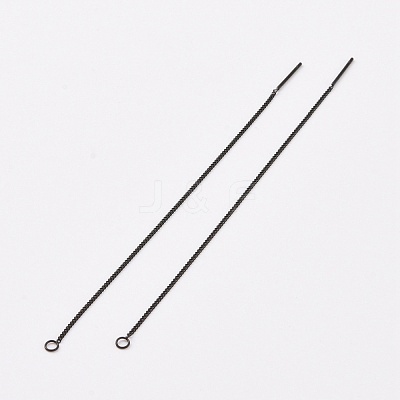 304 Stainless Steel Stud Earring Finding STAS-E161-07EB-1