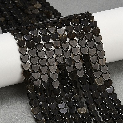 Natural Obsidian Beads Strands G-M403-A41-02-1
