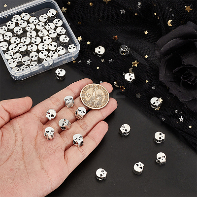 60Pcs Tibetan Style Alloy European Beads FIND-GO0002-01-1