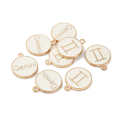 (Defective Closeout Sale: Yellowing) Alloy Enamel Pendants ENAM-XCP0001-38D-1