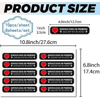 Mini PVC Coated Self Adhesive AUTOMATIC DOOR Warning Stickers STIC-WH0017-009-1