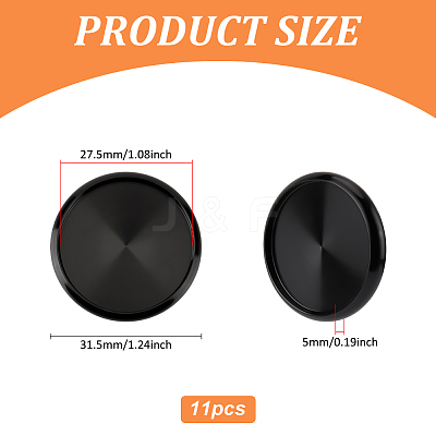 11Pcs Alloy Cabochon Settings FIND-BC0013-53B-02-1