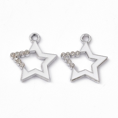 Alloy Rhinestone Pendants PALLOY-P287-09P-01-1