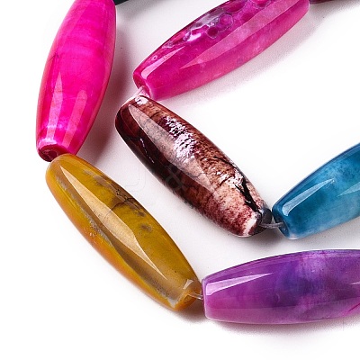 Natural Agate Dyed Beads Strands G-T138-230J-1