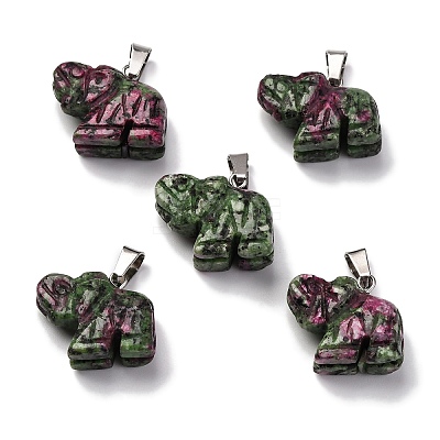 Dyed Natural Marble Pendants G-B127-05P-04-1