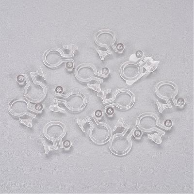 Clear Plastic Clip-on Earring Converter KY-P005-01-1