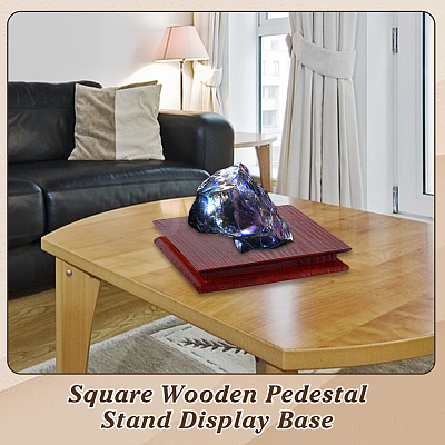 Wood Display Pedestals WOOD-WH0034-78C-1