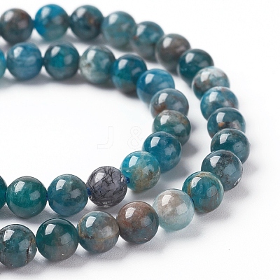 Natural Apatite Beads Strands G-L554-01-6mm-1