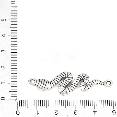 Tibetan Style Alloy Connector Charms TIBEP-F079-01AS-09-1