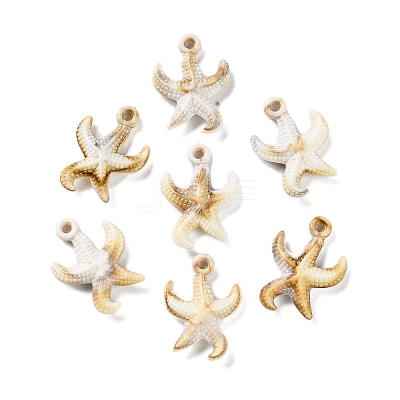 Ocean Theme Opaque Acrylic Pendants OACR-U004-07-1