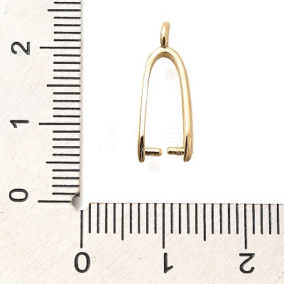 Rack Plating Brass Ice Pick Pinch Bails KK-Z030-05F-G-01-1