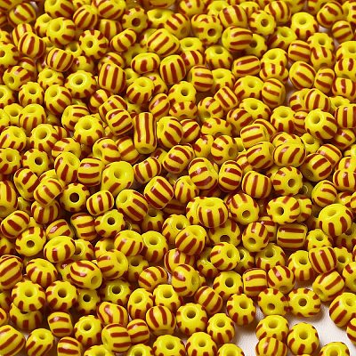 8/0 Opaque Colours Seep Glass Seed Beads SEED-F003-04B-01-1