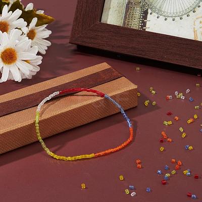 DIY Transparen Tube Glass Beads Bracelet Making Kit DIY-YW0004-36A-1