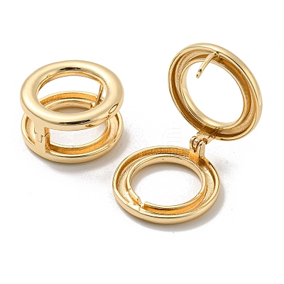 Brass Hoop Earrings EJEW-E295-29KCG-1