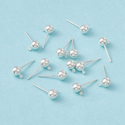 Brass Ball Post Ear Studs EC254-S-1