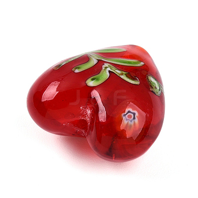 Handmade Bumpy Millefiori Glass Beads LAMP-N024-42B-1