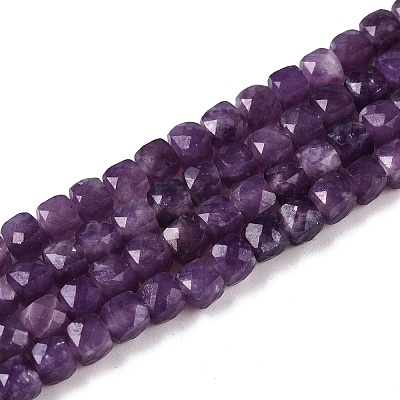 Natural Lepidolite Beads Strands G-N342-138A-1