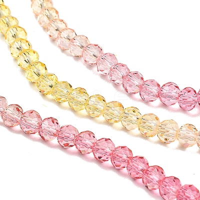 Transparent Painted Glass Beads Strands DGLA-A034-T3mm-A07-1