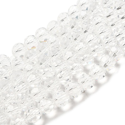 Transparent Glass Beads EGLA-A035-T10mm-D19-1