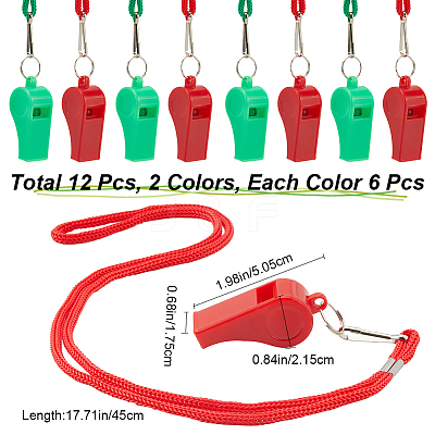 ABS Plastic Sports Outdoor Whistles NJEW-CN0001-09F-1