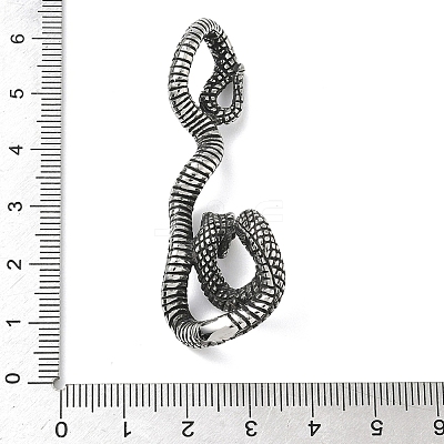 304 Stainless Steel Big Pendants STAS-D207-08AS-1