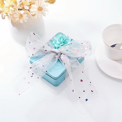 Star Sequin Deco Mesh Ribbons OCOR-P010-F12-1