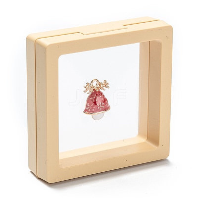 Square Transparent PE Thin Film Suspension Jewelry Display Box CON-D009-01B-01-1