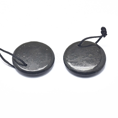 Natural Shungite Pendants G-F675-18-1