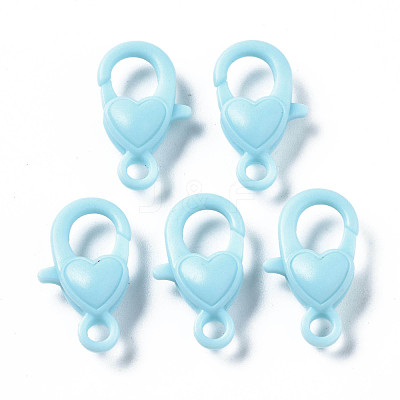 Opaque Acrylic Lobster Claw Clasps X-SACR-T358-06-1