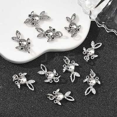 SHEGRACE Brass Cubic Zirconia Charms XGRQ3P039-586P-1