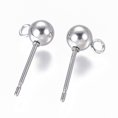 Non-Tarnish 304 Stainless Steel Ear Stud Components STAS-I120-16C-P-1