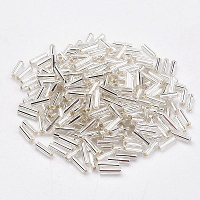 Glass Bugle Beads SEED-E001-6mm-21-1