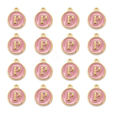 Golden Plated Alloy Enamel Charms ENAM-S118-07P-1