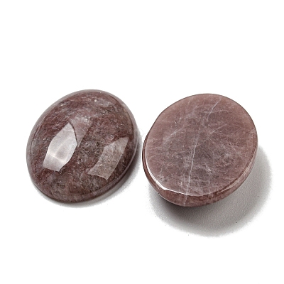 Natural Strawberry Quartz Cabochons G-C115-01B-18-1