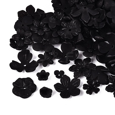 Frosted Acrylic Bead Caps KY-Q004-08B-1