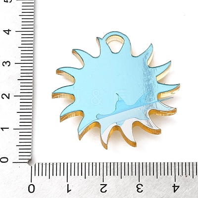 Opaque Acrylic Pendants SACR-F017-01B-1
